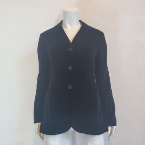Vintage 80's Evan-Picone Black Velvet Blazer